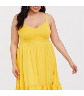 Torrid Yellow Skater Dress Size 2 (18/20)