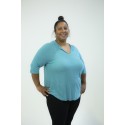 LUCKY TEAL TOP 2X