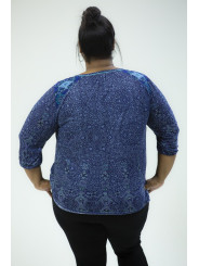 LUCKY BRAND AZUL TUNIC SIZE 2X