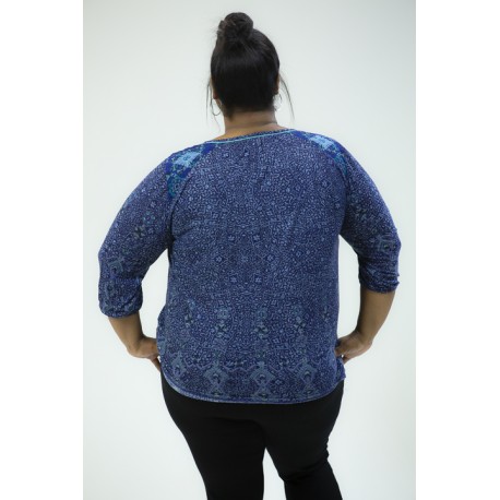 LUCKY BRAND AZUL TUNIC SIZE 2X