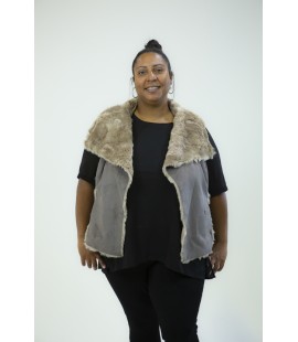 INC SHEARLING VEST SIZE 2X